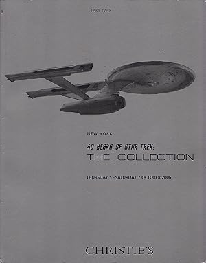 40 Years of Star Trek: The Collection, Part Two, New York, 5 - 7 October 2006 (Sale 1778)