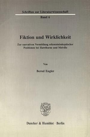 Seller image for Fiktion und Wirklichkeit. for sale by BuchWeltWeit Ludwig Meier e.K.