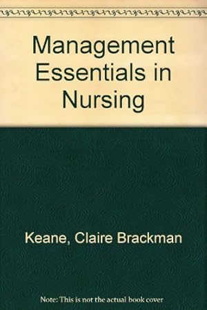 Immagine del venditore per Management Essentials in Nursing venduto da -OnTimeBooks-