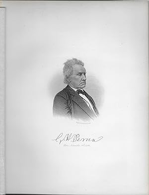 Seller image for G. H. Perrin Portrait, Steel Engraving, with Facsimile Signature for sale by Legacy Books