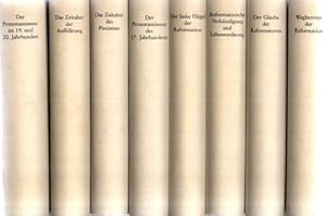 Bild des Verkufers fr Klassiker des Protestantismus. Band 1-8, Band 1: Wegbereiter der Reformation. - Band 2: Der Glaube der Reformatoren. Band 3: Verkndigung und Lebensordnung. - Band 4: Der linke Flgel der Reformation. Band 5: Der Protestantismus des 17. Jahrhunderts. - Band 6: Das Zeitalter des Pietismus. - Band 7: Das Zeitalter der Aufklrung. - Band 8: Der Protestantismus im 19. und 20. Jahrhundert. (8 BCHER) Sammling Dieterich, zum Verkauf von nika-books, art & crafts GbR