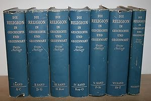 7 Bücher: Die Religion in Geschichte und Gegenwart (RGG). Band I - VI + Register. Handwörterbuch ...