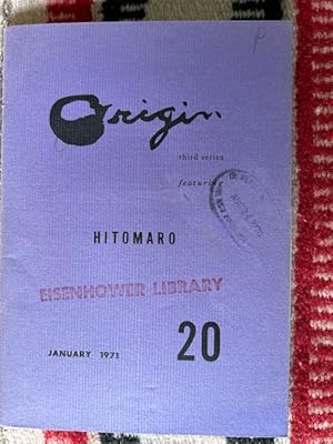 Image du vendeur pour Origin 20, January 1971: Hitomaro mis en vente par Tiber Books