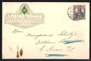Seller image for Ansichtskarte Halstenbek in Holstein, Forstpflanzen und Samen J. Heins Shne for sale by Bartko-Reher