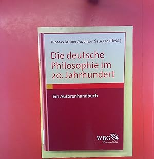 Seller image for Die deutsche Philosophie im 20. Jahrhundert for sale by biblion2