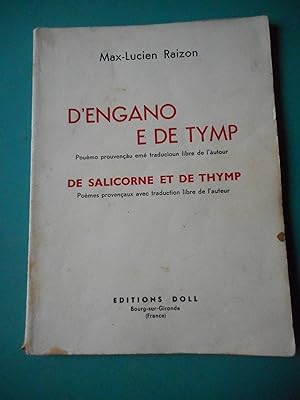 Image du vendeur pour Dengano e de Tymp - De salicorne et de thymp - Poemes provencaux avec traduction libre de l'auteur mis en vente par Frederic Delbos