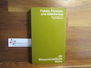 Bild des Verkufers fr Fabeln, Parabeln und Gleichnisse : Beispiele didakt. Literatur. Hrsg., eingel. u. komm. von Reinhard Dithmar / dtv[-Taschenbcher] ; 4047 : Wissenschaftliche Reihe zum Verkauf von Antiquariat im Kaiserviertel | Wimbauer Buchversand