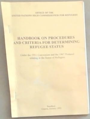 Image du vendeur pour Handbook on Procedures and Criteria for Determining Refugee Status mis en vente par Chapter 1