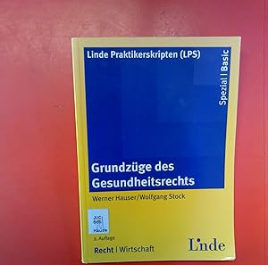 Imagen del vendedor de Grundzge des Gesundheitsrechts (2. Auflage) a la venta por biblion2