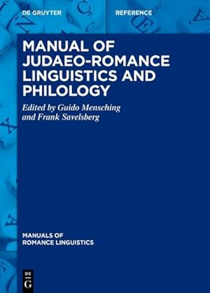 Image du vendeur pour Manual of Judaeo-Romance Linguistics and Philology mis en vente par Rheinberg-Buch Andreas Meier eK