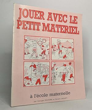 Jouer avec le petit materiel à l'école maternelle