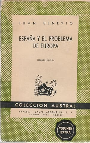 Seller image for Espaa y el problema de europa for sale by Librera Cajn Desastre