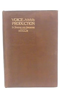 Immagine del venditore per Voice Production in Singing and Speaking venduto da World of Rare Books