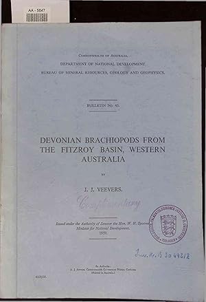 Seller image for Devonian Brachiopods From The Fitzroy Basin, Western Australia. Commonwealth Of Australia. Department Of National Development. Bureau Of Mineral Resources, Geology And Geophysics. Bulletin No. 45. for sale by Antiquariat Bookfarm