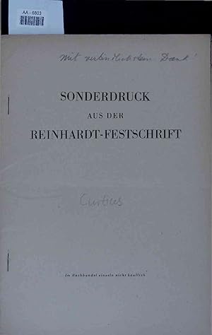 Bild des Verkufers fr Goethes Aktenfuehrung. Sonderdruck Aus Der Reinhardt-Festschrift. zum Verkauf von Antiquariat Bookfarm