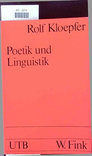 Bild des Verkufers fr Poetik und Linguistik. zum Verkauf von Antiquariat Bookfarm