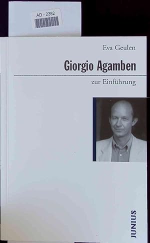 Immagine del venditore per Giorgio Agamben zur Einfhrung. venduto da Antiquariat Bookfarm