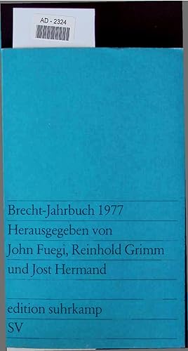 Imagen del vendedor de Brecht-Jahrbuch 1977. a la venta por Antiquariat Bookfarm