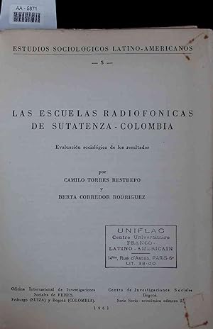 Seller image for Las Escuelas Radiofnicas de Sutatenza - Colombia. AA-5871 for sale by Antiquariat Bookfarm