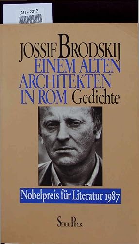 Imagen del vendedor de Einem alten Architekten in Rom. Gedichte. a la venta por Antiquariat Bookfarm