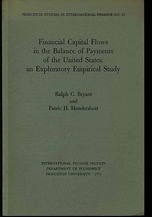 Immagine del venditore per Financial capital flows in the balance of payments of the United States: an exploratory empirical study. venduto da Antiquariat Bookfarm