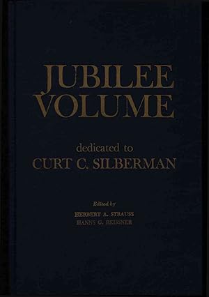 Bild des Verkufers fr Jubilee volume dedicated to Curt C. Silberman. zum Verkauf von Antiquariat Bookfarm