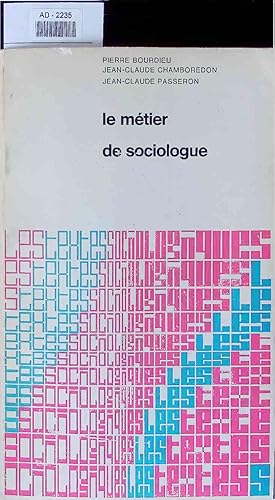 Image du vendeur pour Le metier de sociologue. mis en vente par Antiquariat Bookfarm