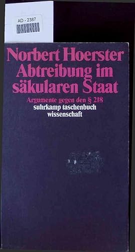 Bild des Verkufers fr Abtreibung im skularen Staat. zum Verkauf von Antiquariat Bookfarm