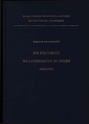 Seller image for Die politische Willensbildung in Indien 1900-1960. for sale by Antiquariat Bookfarm