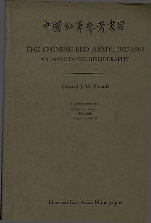 Bild des Verkufers fr The Chinese Red Army, 1927-1963. An Annotated Bibliography. zum Verkauf von Antiquariat Bookfarm