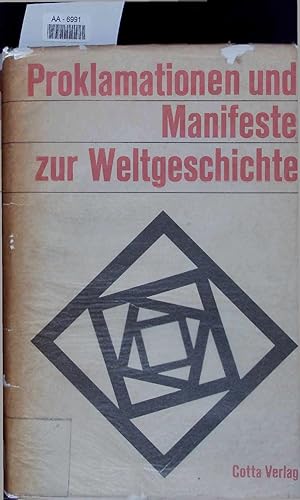 Image du vendeur pour Proklamationen und Manifeste. AA-6991 mis en vente par Antiquariat Bookfarm