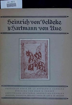 Imagen del vendedor de Heinrich von Veldeke y Hartmann von Aue. a la venta por Antiquariat Bookfarm