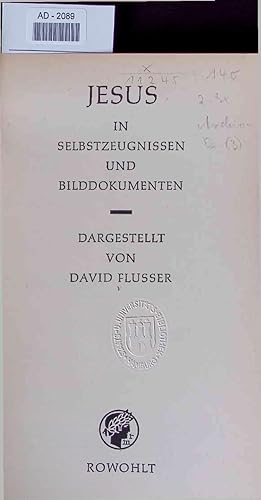 Seller image for Jesus in Selbstzeugnissen und Bilddokumenten. AD-2089 for sale by Antiquariat Bookfarm