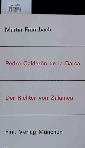Seller image for Pedro Calderon de la Barca. Der Richter von Zalamea. AA-5753 for sale by Antiquariat Bookfarm