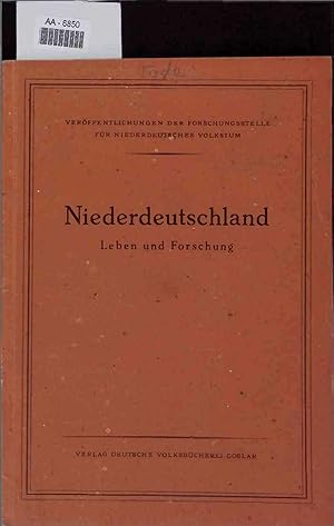 Image du vendeur pour Niederdeutschland Leben und Forschung. AA-6850 mis en vente par Antiquariat Bookfarm