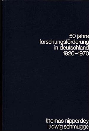 Seller image for 50 jahre forschungsfrderung in deutschland 1920-1970. ein abri der geschichte der deutschen forschungsgemeinschaft. for sale by Antiquariat Bookfarm