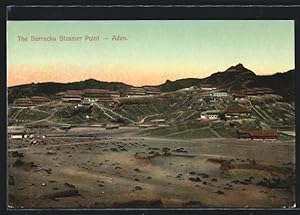 Ansichtskarte Aden, The Barracks Steamer Point