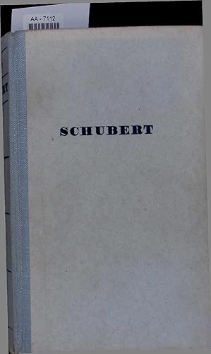 Bild des Verkufers fr Franz Schubert. AA-7112 zum Verkauf von Antiquariat Bookfarm