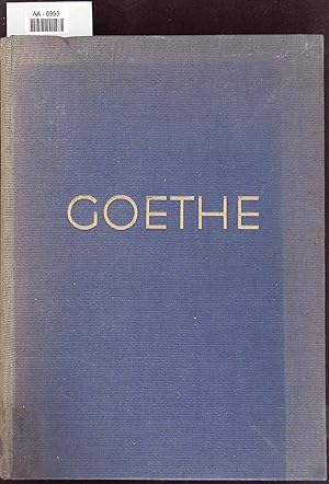 Seller image for Goethe. AA-6993 for sale by Antiquariat Bookfarm