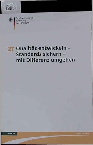 Bild des Verkufers fr Expertise: Qualitt entwickeln-Standards sichern - mit Differenz umgehen. AA-7518 zum Verkauf von Antiquariat Bookfarm