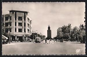 Ansichtskarte Marrakech, L`Avenue Mangin et la Koutoubia