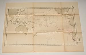 OTTOMAN Map of South Pacific, Mexico, Colombia, Australia. A rare and intriguing contemporary map...