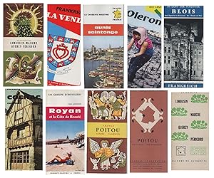 Sammlung von 10 Prospekten Reisen, Frankreich (1960-70).