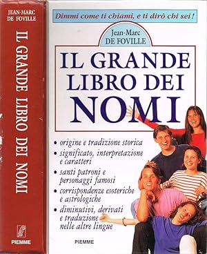 Bild des Verkufers fr Il grande libro dei nomi zum Verkauf von Biblioteca di Babele
