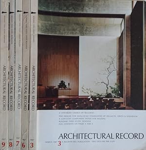 Architectural record n. 3-6-7-8-9