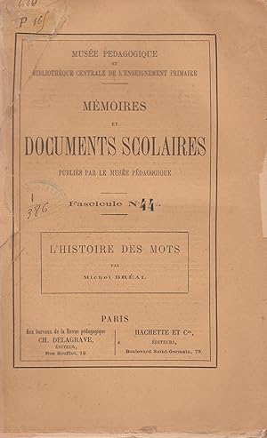 Seller image for L'histoire des mots for sale by PRISCA