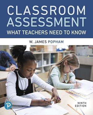 Imagen del vendedor de Classroom Assessment : What Teachers Need to Know a la venta por GreatBookPrices