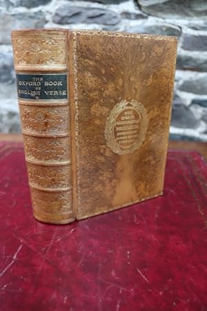 The Oxford book of English verse 1250 - 1900. Chosen & Edited by A. T. Quiller-Couch.