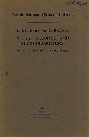 Instructions for Collectors No. 13: Alcohol and Alcoholometers