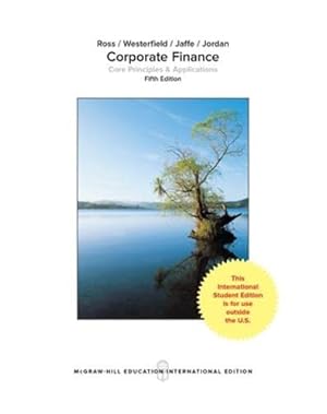 Bild des Verkufers fr Corporate Finance: Core Principles and Applications zum Verkauf von WeBuyBooks